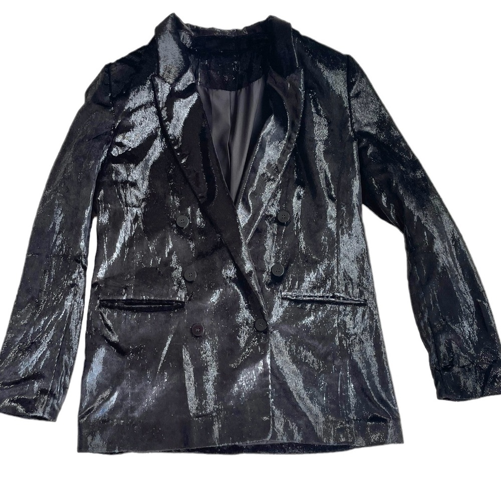 Sparkly Black Womens Blazer